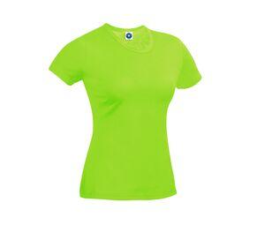 STARWORLD SW404 - Performance Tee Women Fluorescent Green