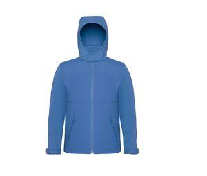 B&C BC650 - Hooded Softshell Men Azure