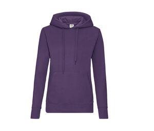 Fruit of the Loom SC269 - Lady Fit Hooded Sweat Purple