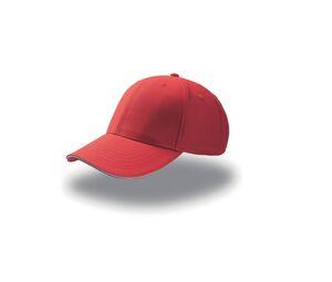 ATLANTIS AT094 - Casquette 6 pans visière sandwich Red / White