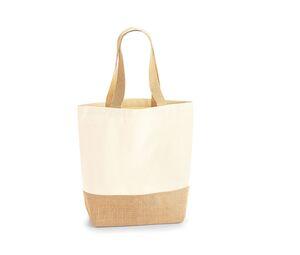 WESTFORD MILL WM450 - Sac shopper coton/toile de jute Natural