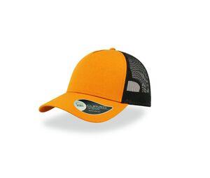 ATLANTIS AT085 - Casquette 5 pans style trucker en coton Mustard / Black