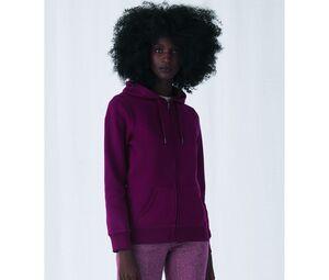 B&C BCW03Q - Sweat Capuche zippé QUEEN