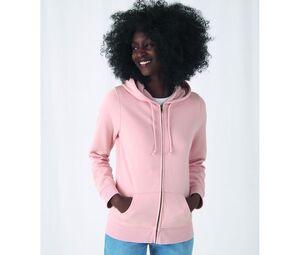 B&C BCW36B - Sweat capuche zippé organique femme Asphalt