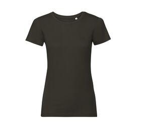 RUSSELL RU108F - T-shirt organique femme Dark Olive