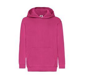 Fruit of the Loom SC371 - Kids Hooded Sweat (62-034-0) Fuchsia