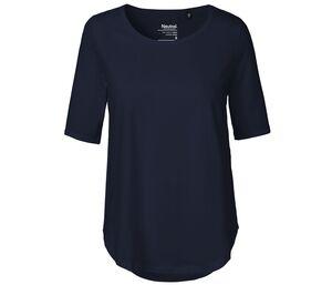 NEUTRAL O81004 - T-shirt femme manches mi-longues Navy
