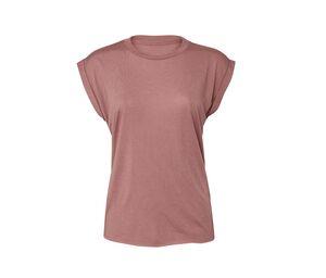 Bella+Canvas BE8804 - Women's t-shirt with rolled sleeves Purple