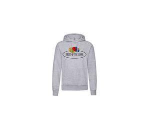 FRUIT OF THE LOOM VINTAGE SCV270 - Unisex hoodie with Fruit of the Loom logo Heather Grey