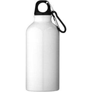PF Concept 100002 - Oregon 400 ml aluminiumsflaske med karabinhage White
