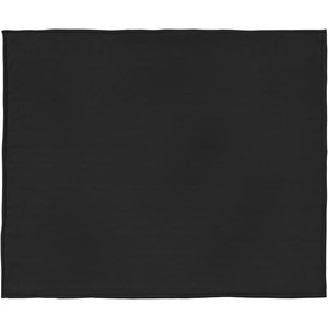 Seasons 112809 - Springwood blødt tæppe med fleece og sherpa Solid Black