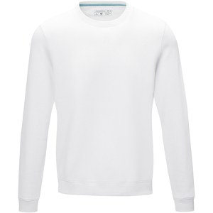 Elevate NXT 37512 - Jasper GOTS økologisk sweater med rund hals til mænd fremstillet af genanvendt materiale White