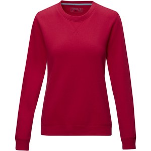 Elevate NXT 37513 - Jasper GOTS økologisk sweater med rund hals til kvinder fremstillet af genanvendt GRS materiale. Red