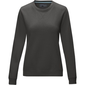 Elevate NXT 37513 - Jasper GOTS økologisk sweater med rund hals til kvinder fremstillet af genanvendt GRS materiale. Storm Grey