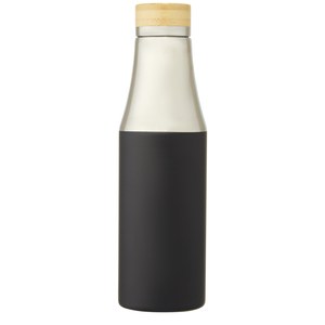 PF Concept 100667 - Hulan 540 ml kobber vakuum isoleret flaske i rustfrit stål med bambuslåg Solid Black
