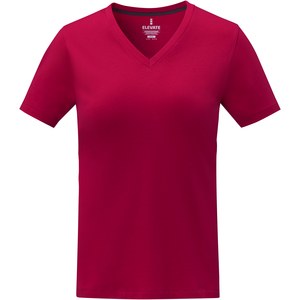 Elevate Life 38031 - Somoto kortærmet dame T-shirt med v-hals  Red