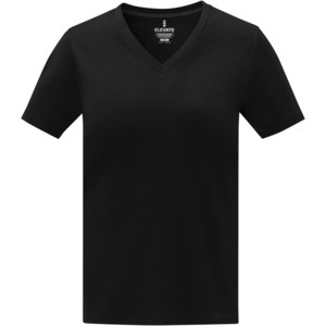 Elevate Life 38031 - Somoto kortærmet dame T-shirt med v-hals  Solid Black