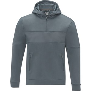 Elevate Life 39472 - Sayan sweater med hætte og halv lynlås til mænd Steel Grey