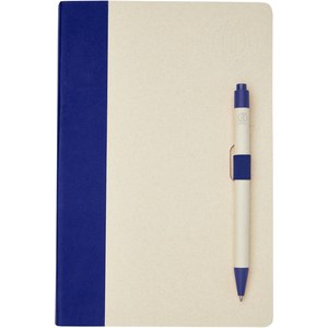 PF Concept 107811 - Dairy Dream notesbog og kuglepensæt af genbrugte mælkekartoner i A5 størrelse Pool Blue