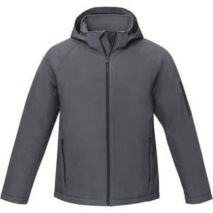 Elevate Essentials 38338 - Notus softshell jakke fremstillet af genanvendte materialer til mænd Storm Grey