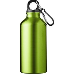 PF Concept 100738 - Oregon 400 ml RCS certificeret genvundet  aluminiumsflaske med karabinhage Apple Green