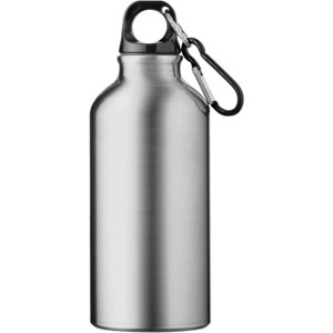 PF Concept 100738 - Oregon 400 ml RCS certificeret genvundet  aluminiumsflaske med karabinhage Silver