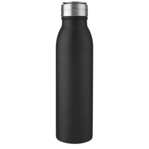 PF Concept 100792 - Harper 700 ml RCS certificeret vandflaske i rustfrit stål med metalloop Solid Black