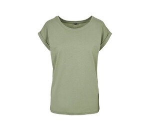 Build Your Brand BY021 - Ladies Extended Shoulder Tee Soft Salvia