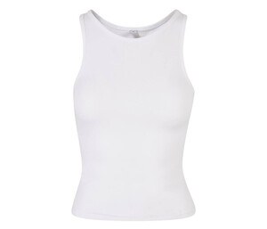 BUILD YOUR BRAND BY208 - LADIES RACER BACK TOP White