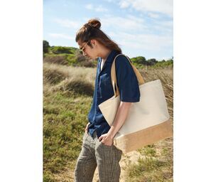 WESTFORD MILL WM452 - Sac shopping XL coton/toile de jute