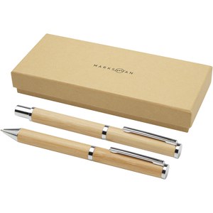 Marksman 107833 - Apolys pennesæt med kuglepen og rollerballpen af bambus 